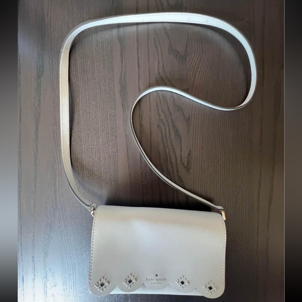 White Kate Spade Crossbody Purse